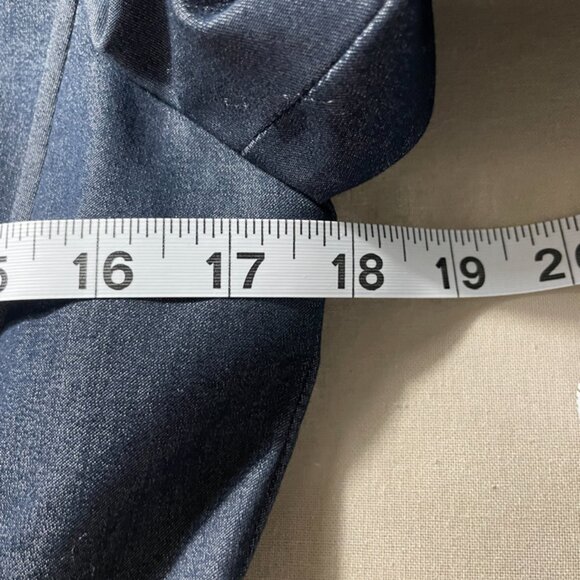 Attention Fully-Lined 1 Button Blazer - Navy Blue 4 - Picture 7 of 9
